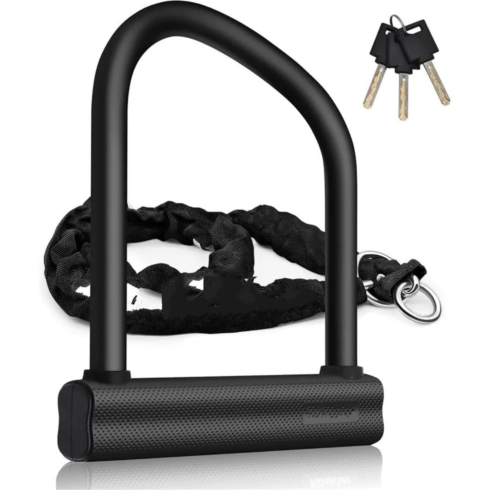 Anti Theft Motocykl Zacisk Koła Wytrzymały zamek antykradzieżowy o grubości 18 mm, z łańcuchem do motoroweru 4FT X 6 i 3 kluczami