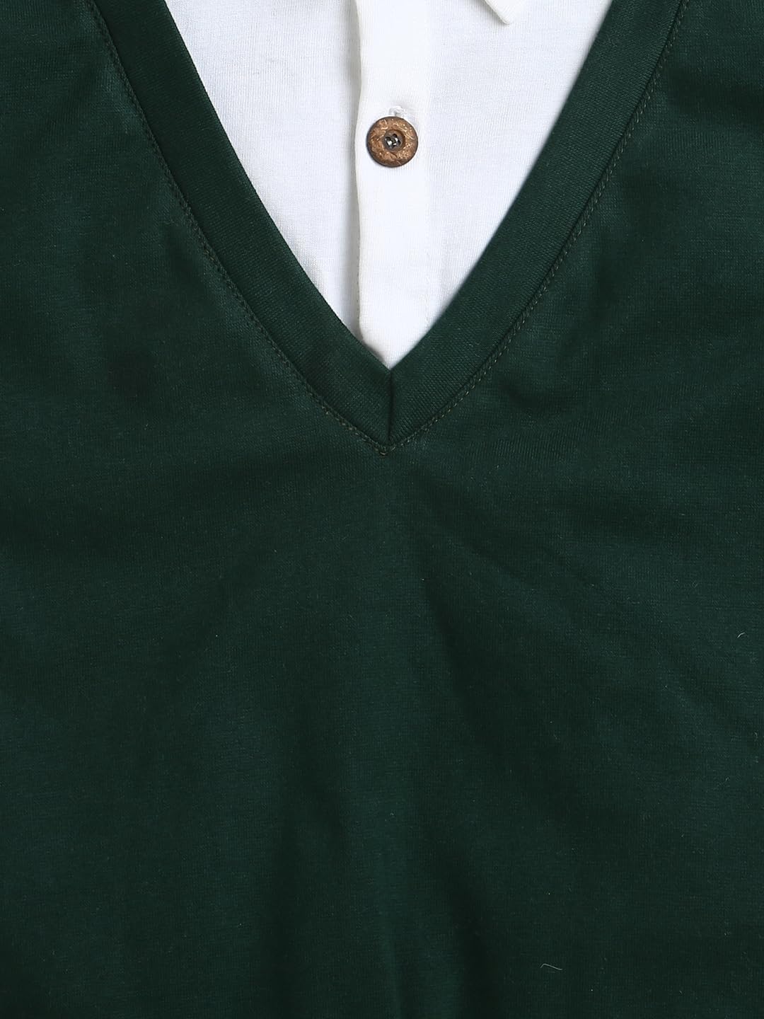 ZIP ZAP ZOOP Green & White Collar Neck Full Sleeve Cotton Sweatshirt (12-18 Month) - Image 4 thumbnail
