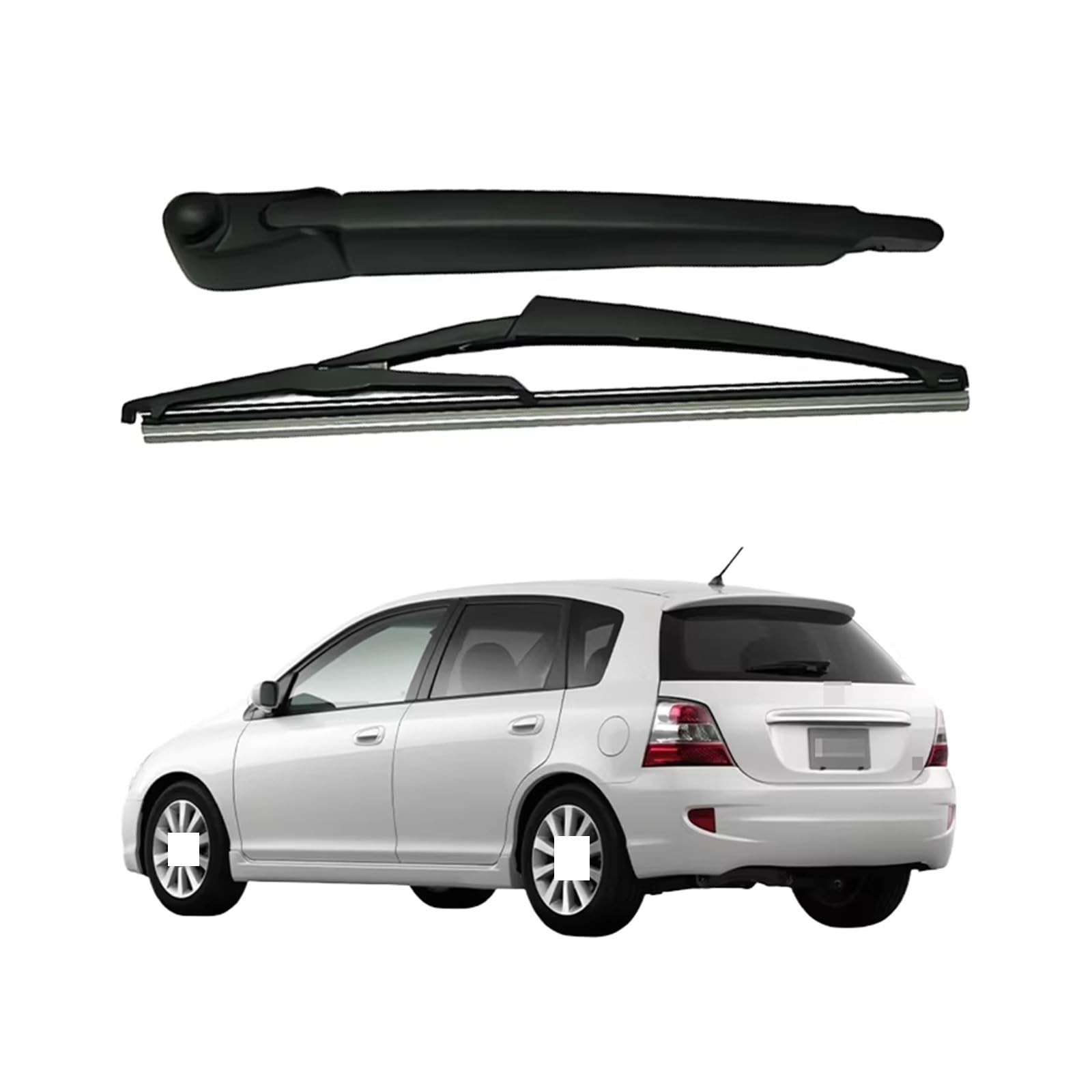 Limpiaparabrisas Trasero Para CIVIC Para MK7 Para HATCHBACK 2001-2002-2004-2005 Limpiaparabrisas Trasero Para Juego Brazo Parabrisas Ventana Trasera Limpiaparabrisas Coche