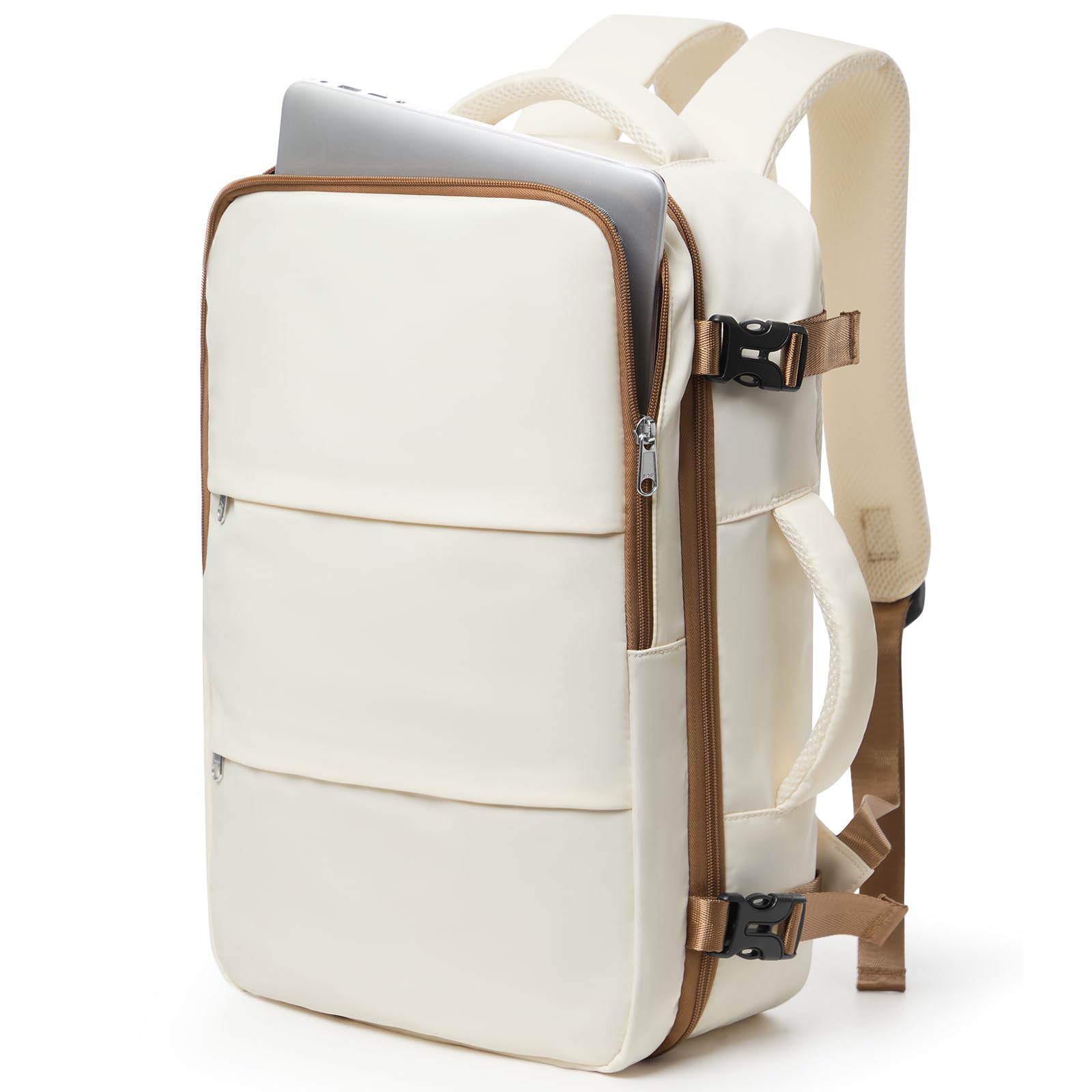 bergsalz Travel Laptop Backpack For Women Men,Carry On Backpack,Airplane Travel Essentials For Women,Personal Item Travel Bag Laptop Work Backpacks,