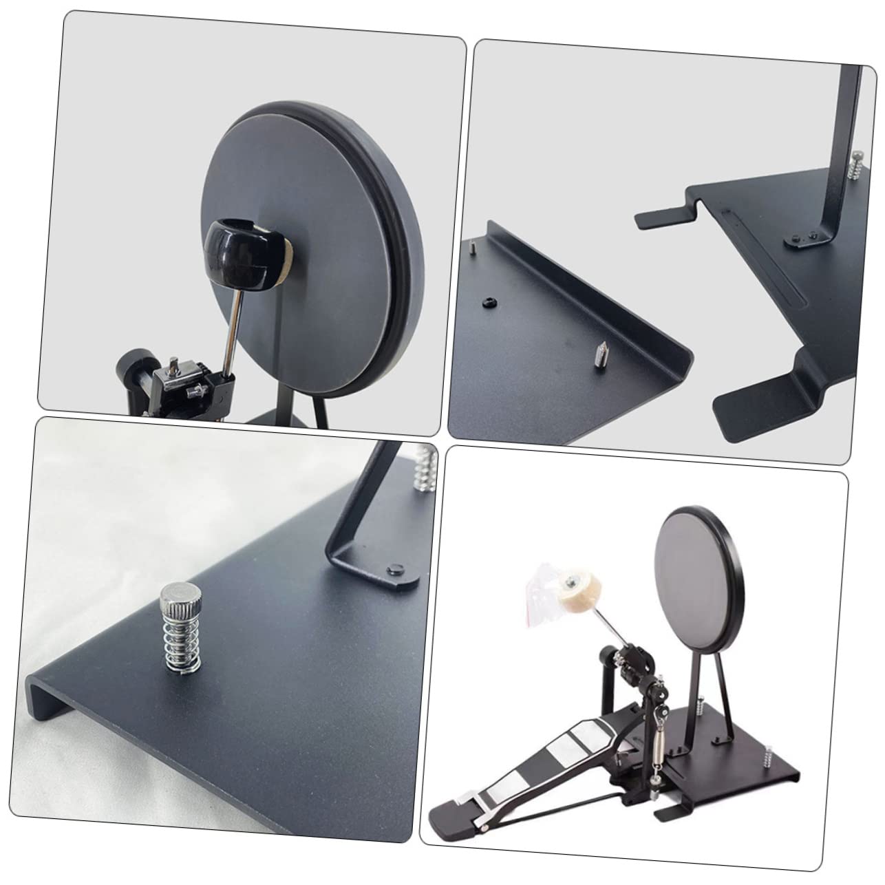 Toyvian Pad Di Pratica Per Batteria Con Pedale Doppio Kick Drum Pedal Per Allenamento E Sviluppo Tecnica Strumento Leggero E Portatile Per Pratiche Silenziose E Controllo Preciso Della Grancassa