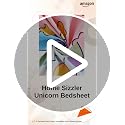 Image of Home Sizzler Microfibre Kid's Unicorn Double Bedsheet with 2 Pillow Covers (144TC, Baby Pink, 1 Bedsheet + 2 Pillow Covers)