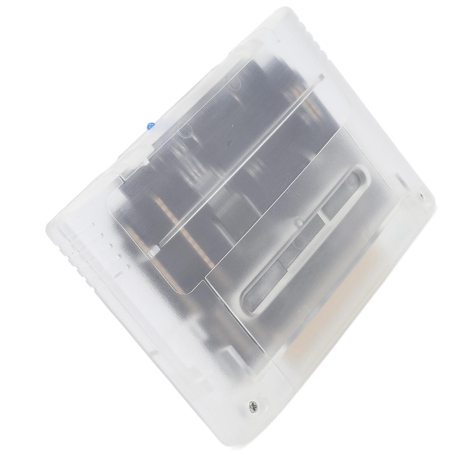 Cartucho de Juego, Tarjeta de Memoria de 8 GB con Rendimiento de Juego Más Rápido y Estable y Copia de Seguridad de Memoria Automática, para Consolas de Juegos SFC (Blanco Transparente)