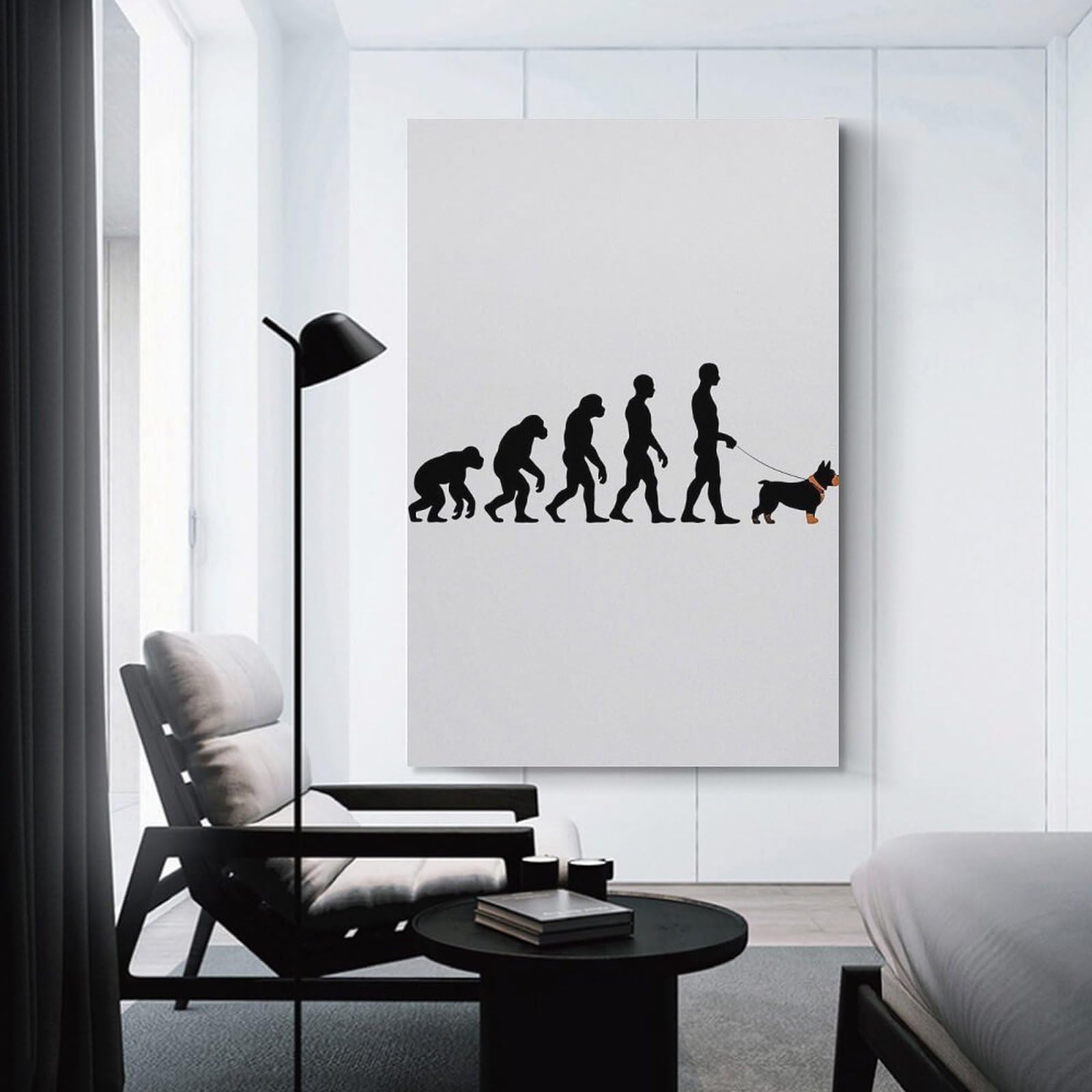 Junmoney Decorative Canvas Print Evolution Cane Corso, 12x18inch(30x45cm), for Home Office, Desk Area Or Studio, Home Office Artwork with Decorative Appeal