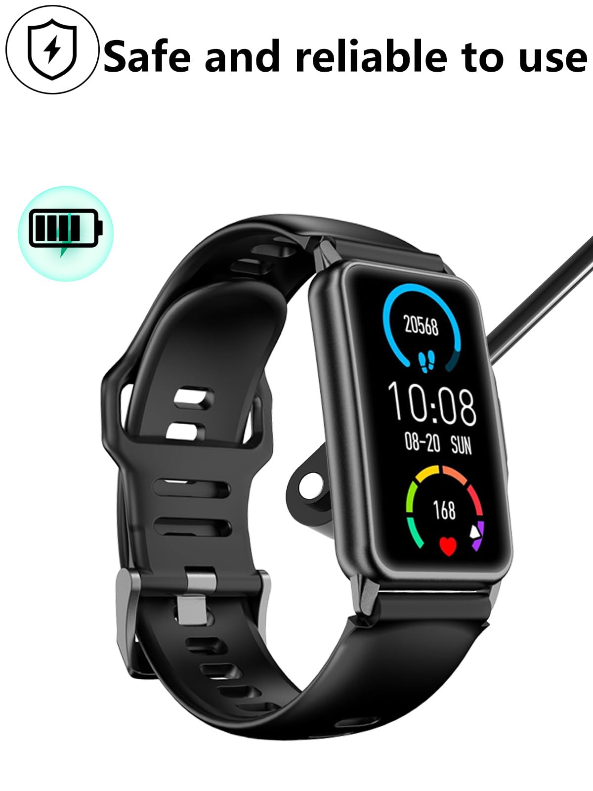 [2er-Pack] für Bestinn P900 Smart Watch Fitness Tracker Magnetisches USB-Ladekabel, 2-poliges Kabel Ladegerät für Smart Watch.