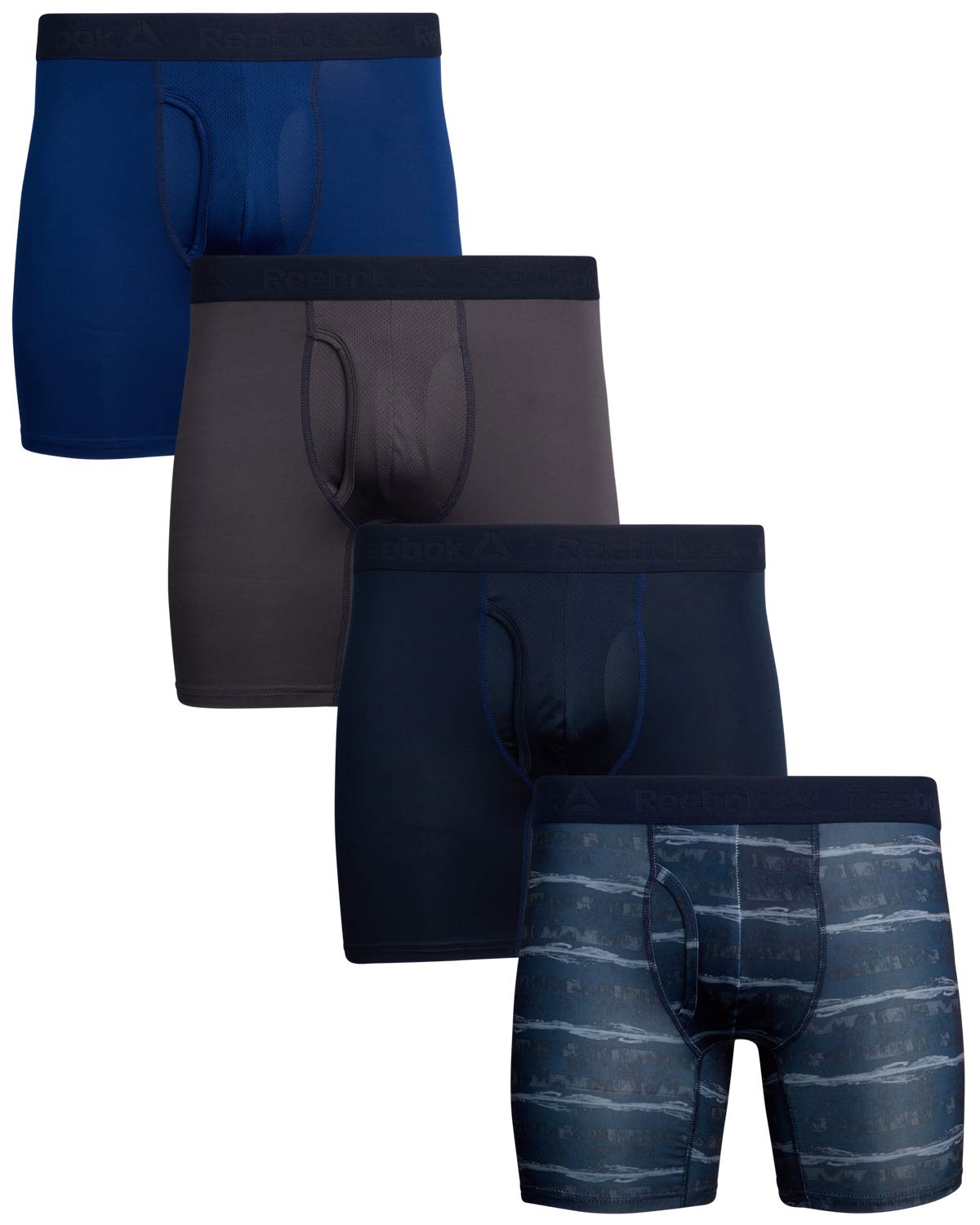 Men's Performance Boxer Briefs with Functional Fly (4 Pack)