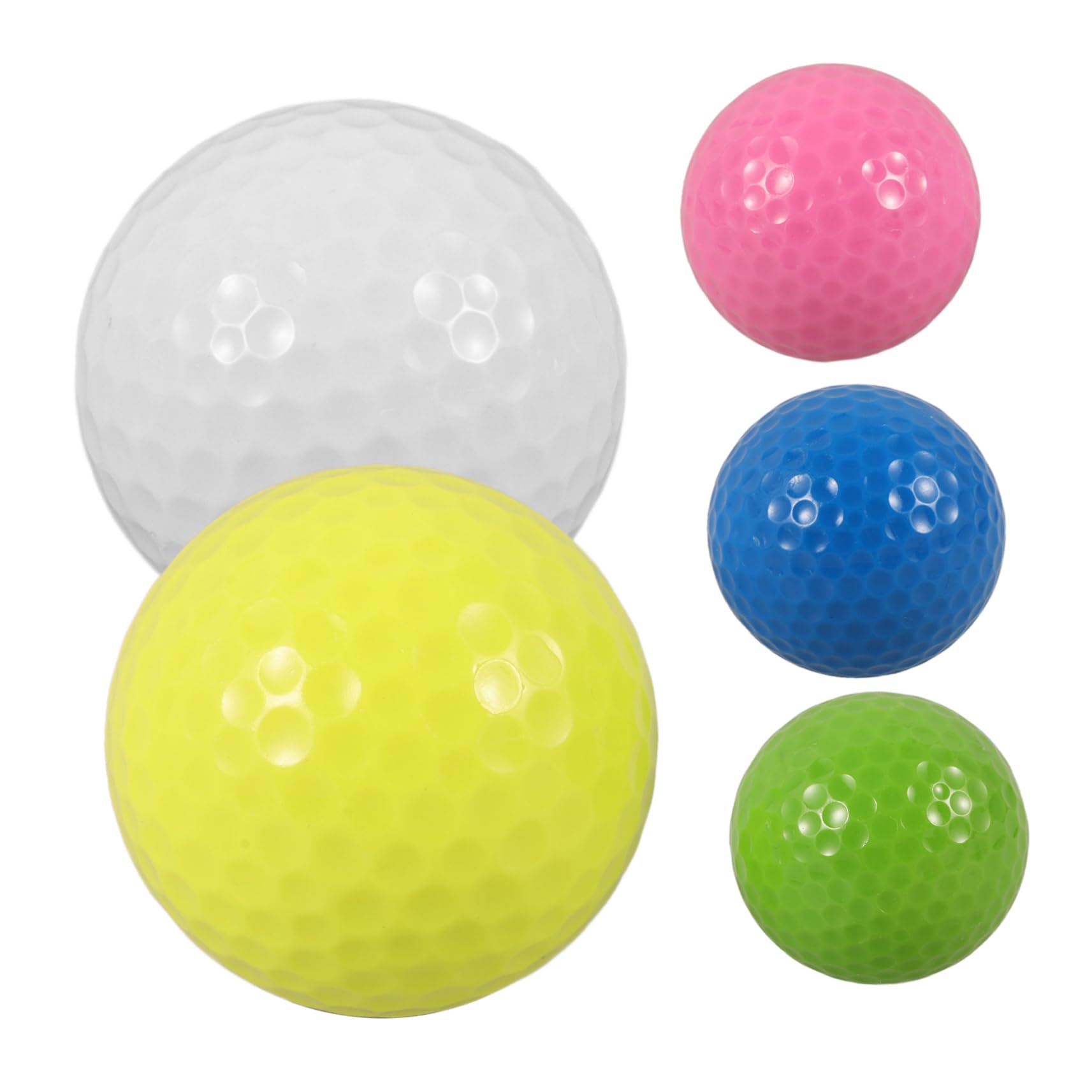 Toddmomy Indoor Golf Practice Balls 5pcs Small Hitting Balls Lightweight Safe Colorful Perfect for Indoor Golfing Training