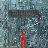 Nichiyo 10'' Patterned Paint Roller for Wall Decoration Classic Brick Embossing Texture Rubber Roller Decorative Household DIY Paint Art Tool for Wall Decoration (EG722T)
