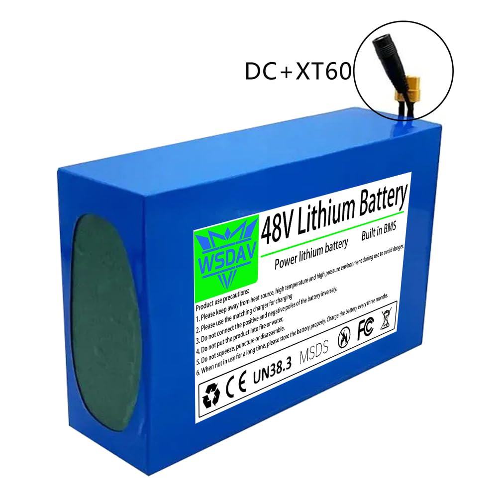 Batterie au Lithium 48 Volts, Batterie PVC 48 V avec Chargeur