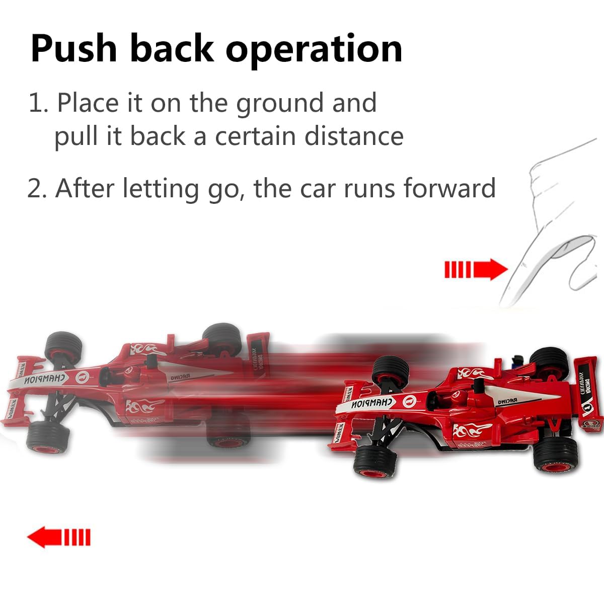 KUONTD Toy Cars Set Mini Racing - F1 Cars Hot Flame Alloy Sports Model, Diecast Alloy Collectible Toy C-ar M-odel, Racing Vehicle Game - Image 2