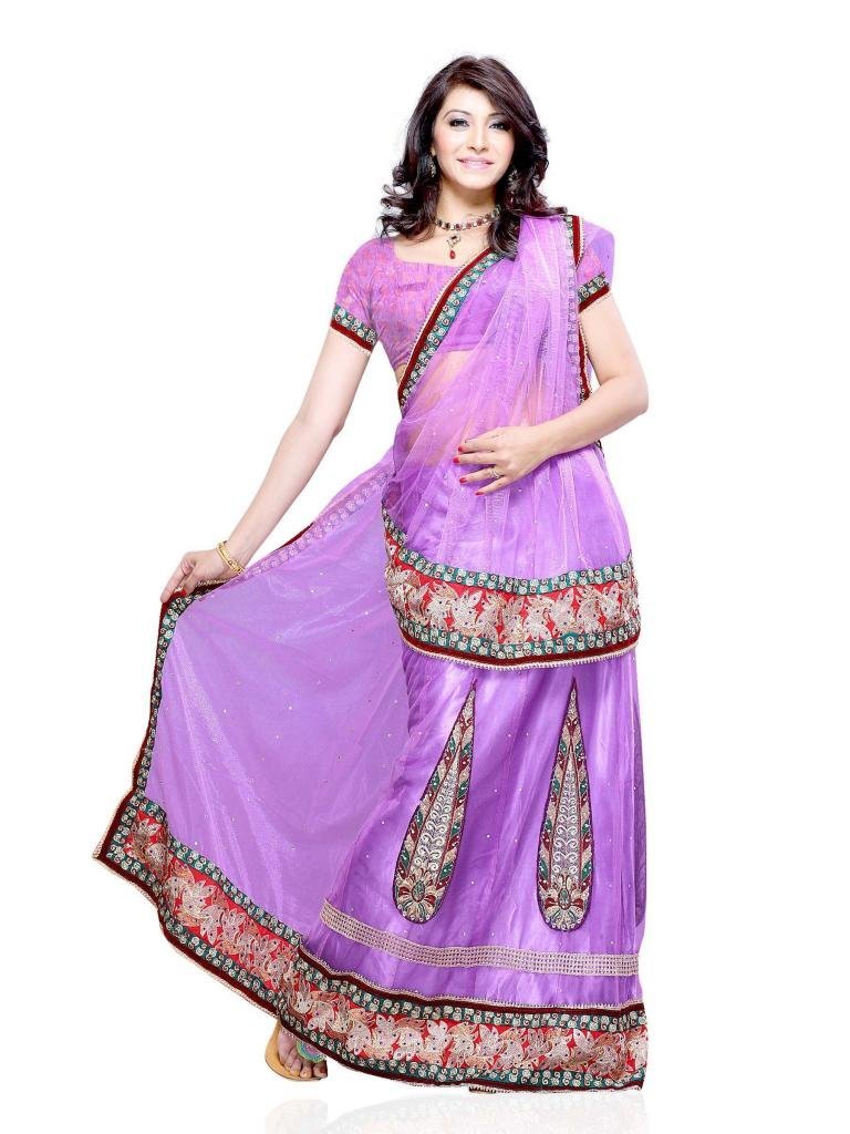 Diva Fashion Women's Surat Velvet & Net Crafted With Embroidery And Resham Work Lehenga Choli