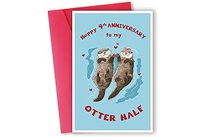 Fourth Anniversary Card: Celebrate Your Love Journey (4th Year Anniversary Gifts for Him)