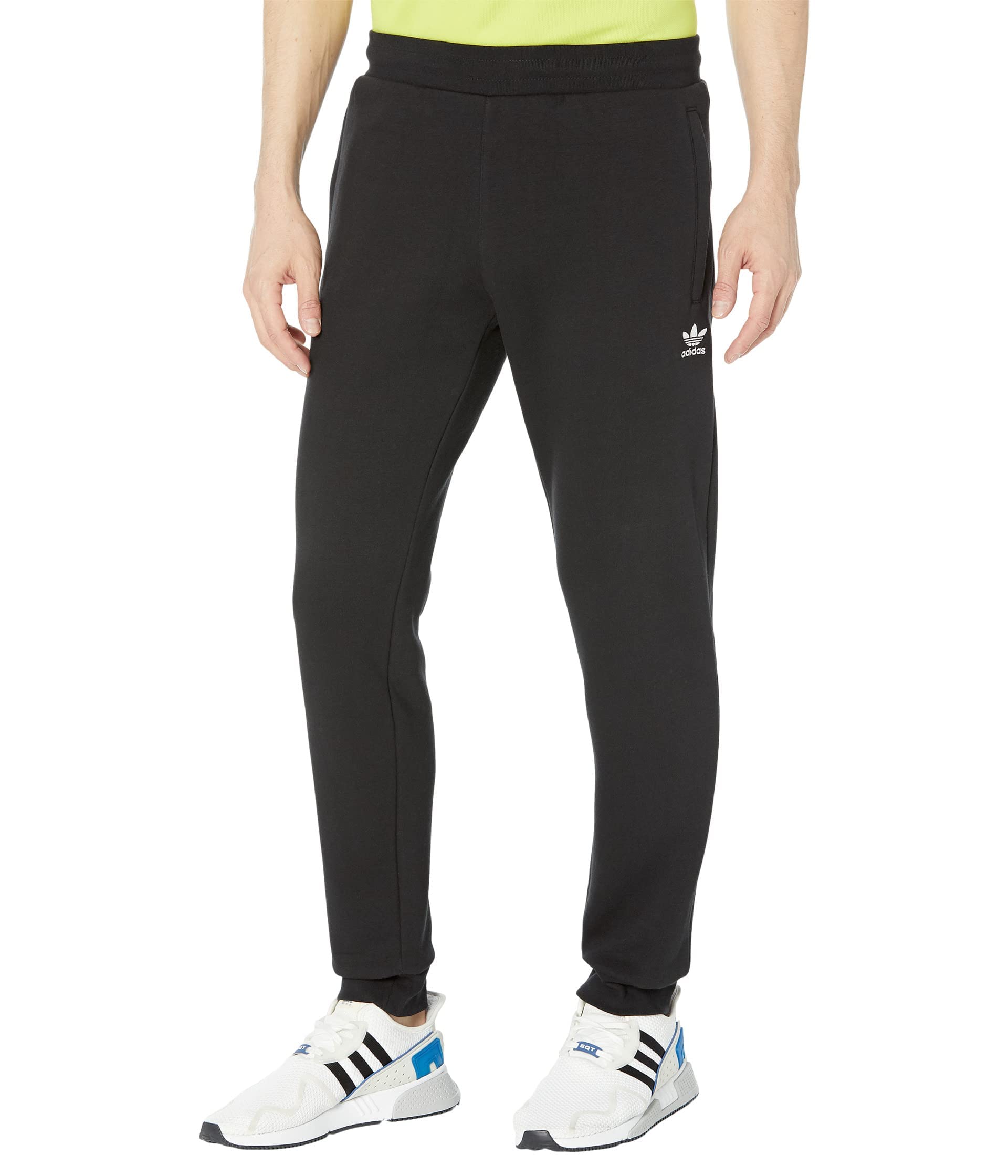 adidas Originals Men's Trefoil Essentials Pants, Black, Small