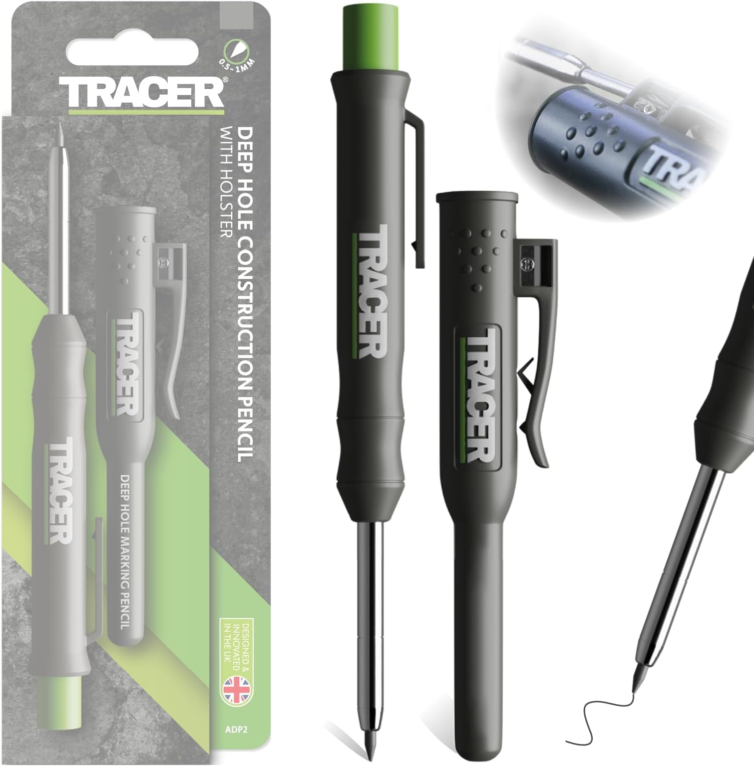 Tracer 2.8mm Deep Hole Carpenter Pencil | Construction Work Pencil