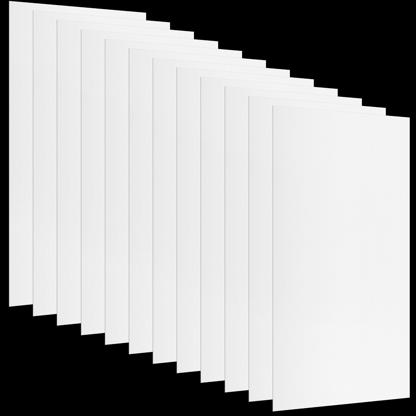 Pushglossy 12 Pack 22.5"x46.5"x0.2" Fluorescent Light Covers, Milky White