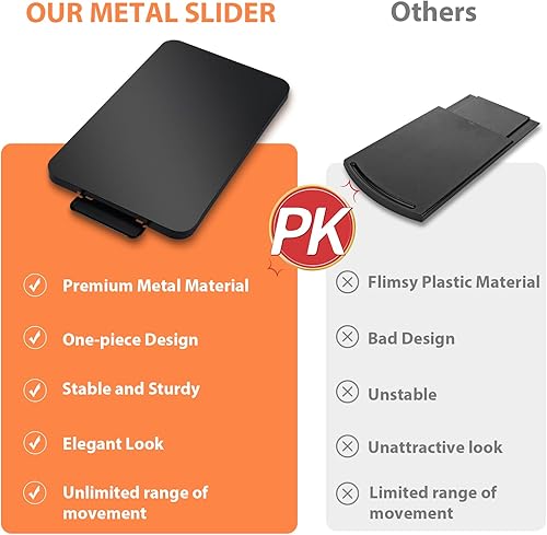 Miniatura 3 de Bandeja deslizante para cafetera, deslizadores de cafetera para mostrador de electrodomésticos de cocina pesados, bandeja enrollable debajo del