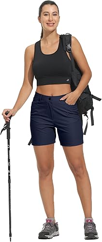 Miniatura 4 de RlaGed Pantalones cortos de golf para mujer, de secado rápido, atléticos, casuales, con bolsillos, resistentes al agua, para viajes