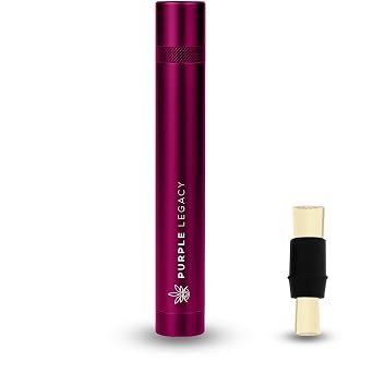 Aluminum Airtight Storage Tube 5.43" Waterproof & Metal Container for Travel, Pills, Small Accessories & Essentials Portable Screw Lid Case Purple