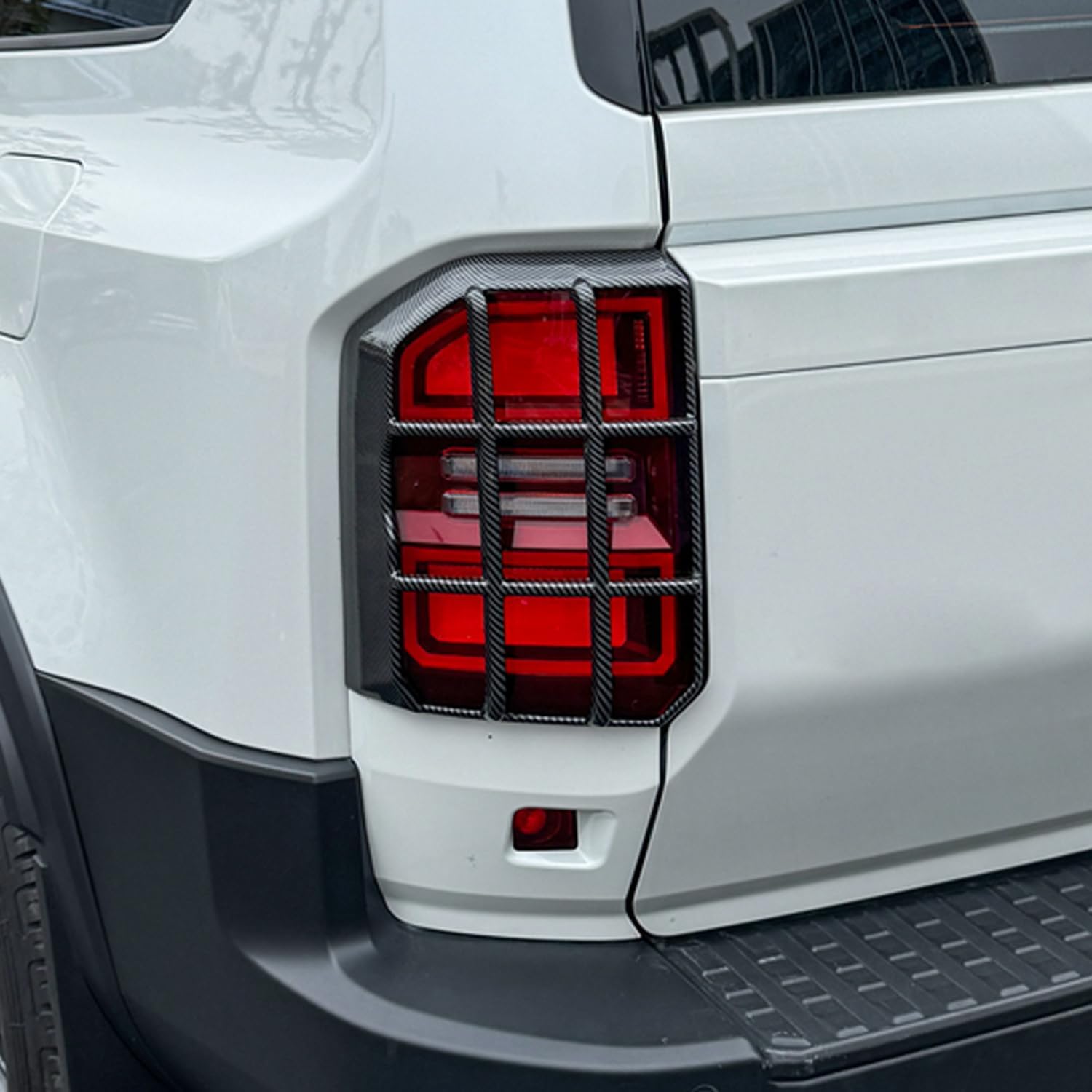 for Toyota Land Cruiser Prado LC250 J250 2024-2025 Black Rear Tail Light Cover Trim 2pcs Car Accessories (Matte Black)