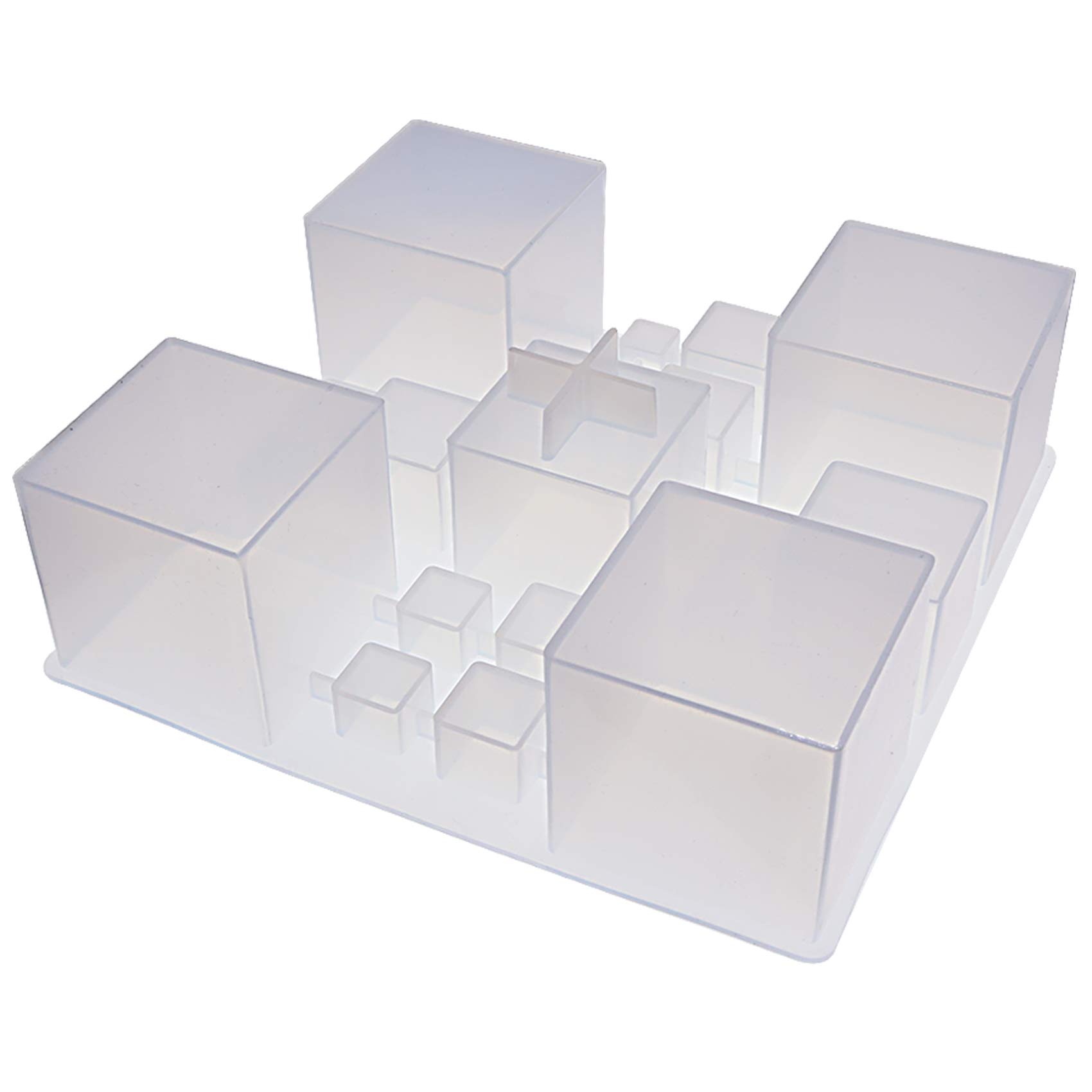 musykrafties Cube Geometric Resin Silicone Moulds 20-Cavity — image 1