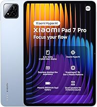 XIAOMI Pad 7 Pro Tablet, 11.2 Inches, 8 + 256 GB, Blue, 3.2K 144Hz Display, Snapdragon 8s Gen 3, 8850 mAh Battery, 67 W HyperCharge, HyperAI, Quad Speaker, Seamless Desktop-like Experience