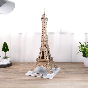 CubicFun C044H Eiffel Tower Puzzle, Gold
