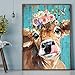 TINY FUN Diamond Painting Kits for Adults&Beginners DIY 5D Diamond Art Paint with Round Diamonds Full Drill Cow Gem Art Painting Kit for Home Wall Decor Gifts(12x16inch/30×40cm)