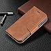 jioeuinly Case for Mobicel R9 Pro Case Compatible with Mobicel R9 Pro Phone Case Cover Flip Stand Cover PU Leather YZW Wallet Case Brown