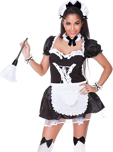 Miniatura 6 de Aichiyu Kit de accesorios de disfraz de sirvienta francesa para mujer, delantal de anime para cosplay