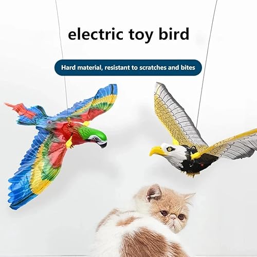 Miniatura 2 de Zcoorey Juguete de gato de pájaro volador juguete interactivo de simulación pájaro eléctrico colgante para gatos juguete de pájaro de gatito pájaro