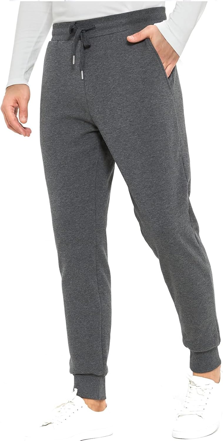 Inno Men's 30" 32" 34" 36" 38" Sherpa Fleece Lined Jogger Pants Warm Sweatpants Thermal Winter Athletic Lounge Short Tall - Image 2