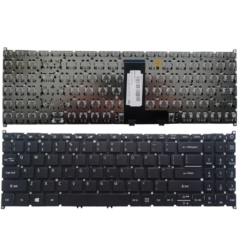 Clavier de Rechange pour Acer Aspire 5 A515-52 A515-53 Pièce Détachée Clavier PC Portable US