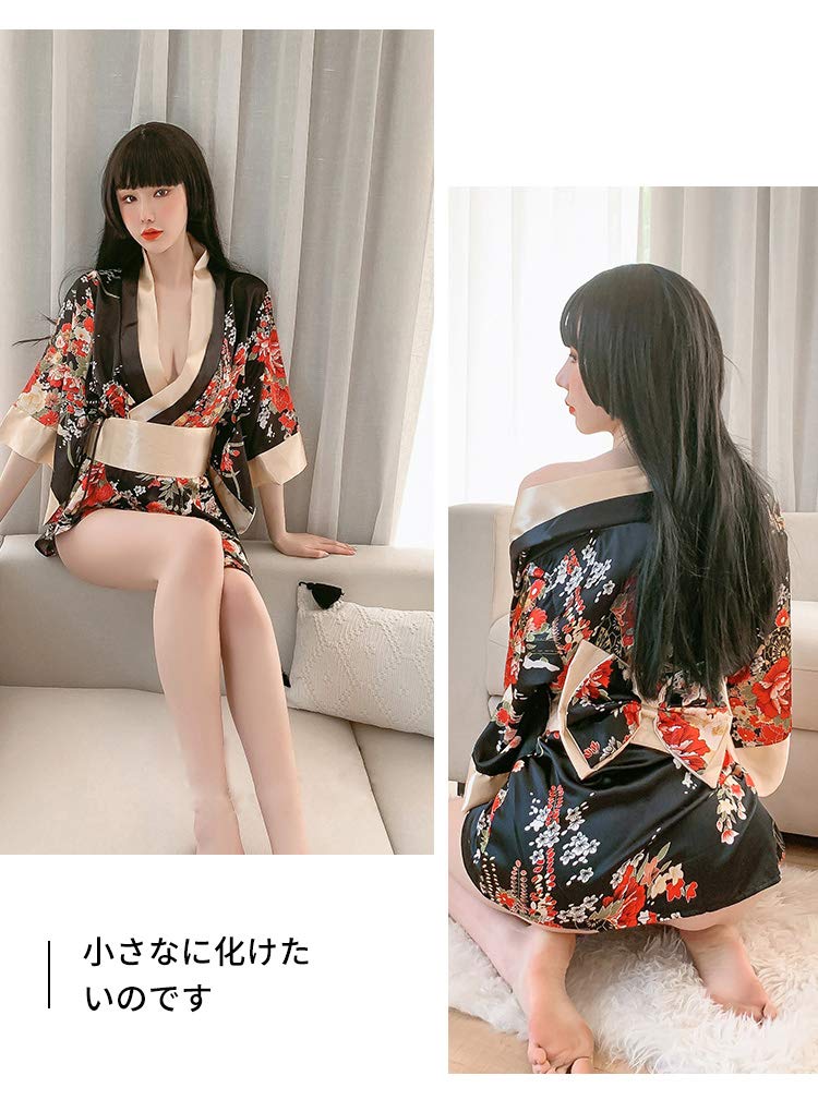 Robe kimono traditionnelle japonaise Yukata pour femme - Pyjama sexy - Cosplay