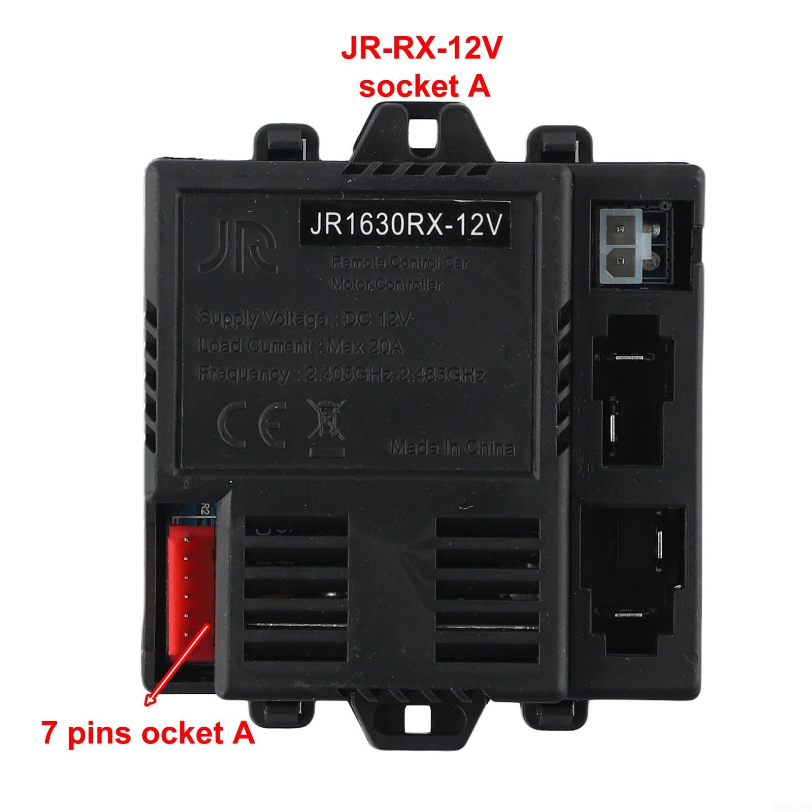 Contrôleur de récepteur RC 6 V 12 V pour enfants, compatible avec les modèles JR1958-2S JR1738RX JR1705RX JR1858RX, accessoire de rechange JR-RX Series (JR-RX-12V A)