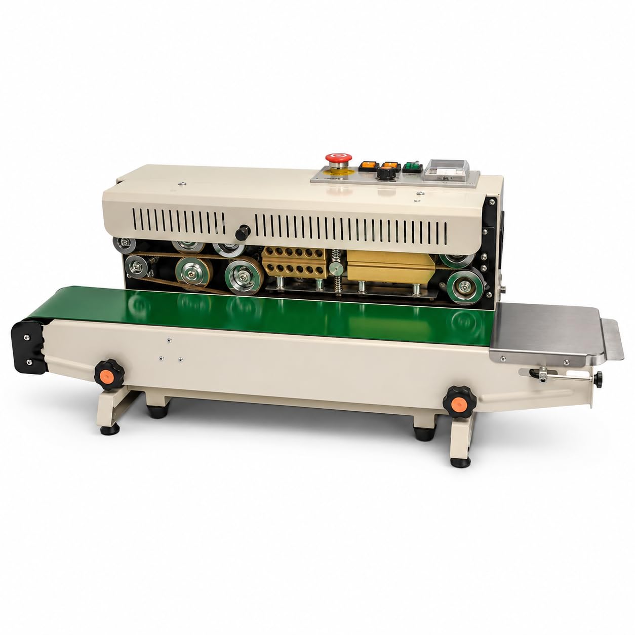 Macchina continua del sigillatore della banda, macchina orizzontale di sigillamento del sacchetto di plastica di 220V 500W con la larghezza della guarnizione di 6-12 millimetri per l'imballaggio