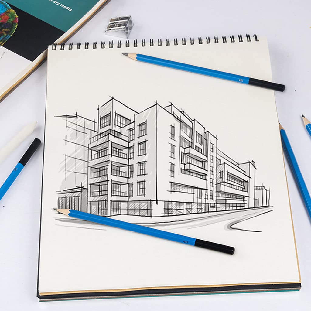 60 fogli per ogni album da disegno, ideale per adulti, facile girare le pagine e disegnare con tre colori di carta