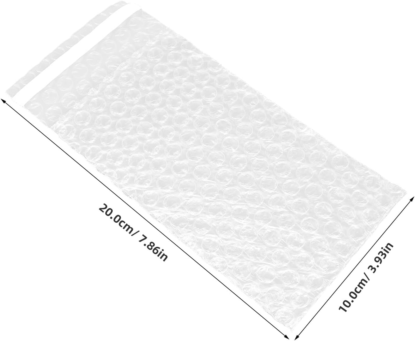 UKCOCO 100pcs Bubble Cushioning Bag: 8x4 Inch Safe Mailer with Self Seal Closure - Ideal for Computer Parts, Glassware and Sensitive Electronic Components