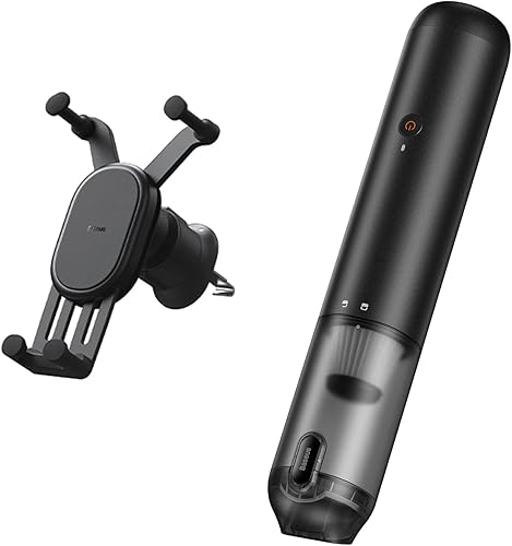 Kit de accesorios para coche, aspirador de coche de alta potencia inalámbrica+soporte para teléfono de coche, cargador inalámbrico para coche