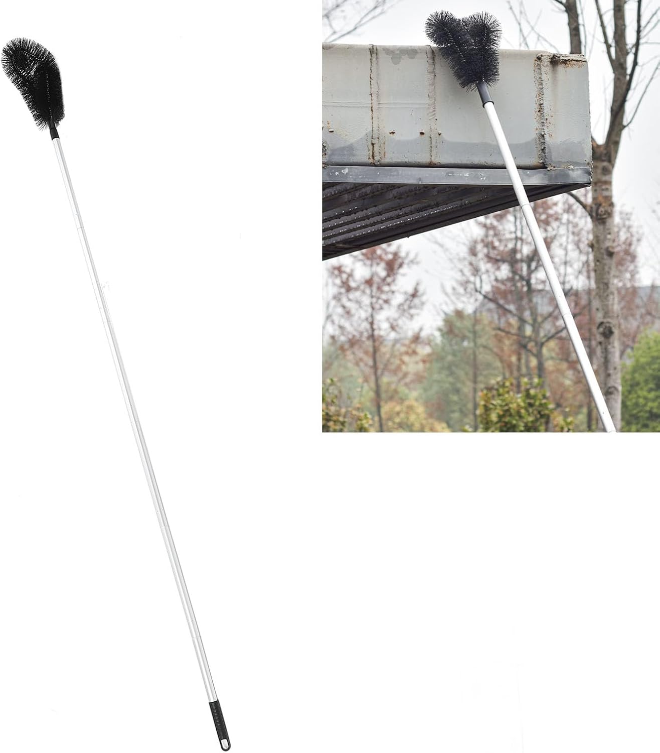 Gutter Cleaning Tool Efficient Long Reach Guard Roofing Tool No Back Pain for Household Cleaning