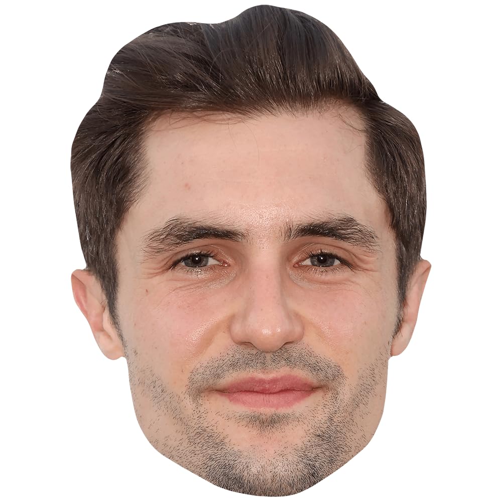 Phil Dunster (Stubble) Celebrity Mask, Flat Card Face, Fancy Dress Mask