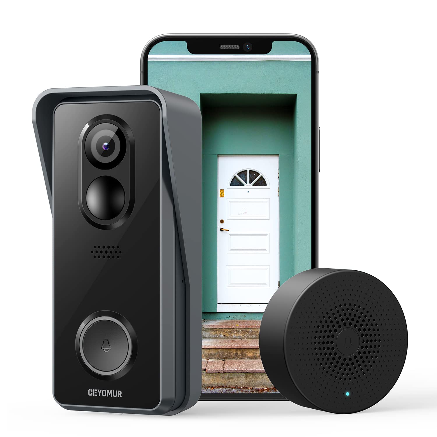 Amazon.com: Smart Video Doorbell Camera, CEYOMUR Wireless ...