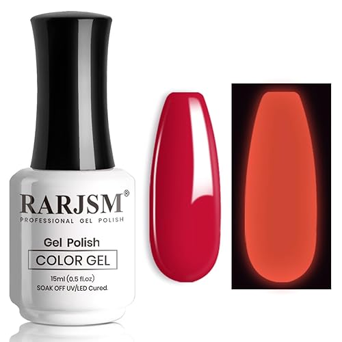 Miniatura 7 de RARJSM Esmalte de uñas de gel que brilla en la oscuridad, color blanco que brilla en la oscuridad, esmalte de uñas de gel luminoso para remojar UV