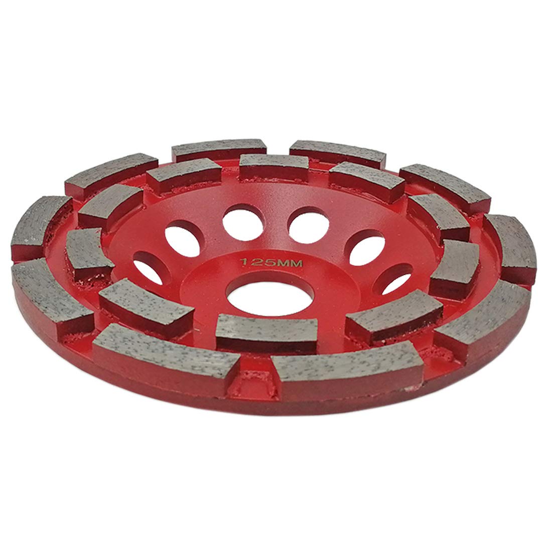 SHDIATOOL Mola a Tazza Diamantata 125mm Doppia Fila per Calcestruzzo Piastrella Pietra Muratura