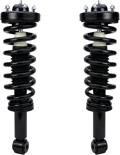 Miniatura 28 de Detroit Axle - 2 puntales traseros listos para Chevy Classic Malibu Pontiac Grand AM Olds Alero Cutlass Struts con resorte helicoidal reemplazo de