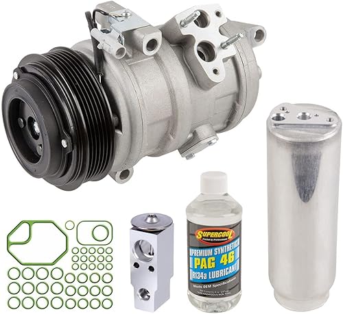 Kit de compresor de CA y AC para Toyota Sequoia 2001 2002 2003 2004 2005 2006 2007 reemplaza a 10S20C - BuyAutoParts 60-80295RK Nuevo