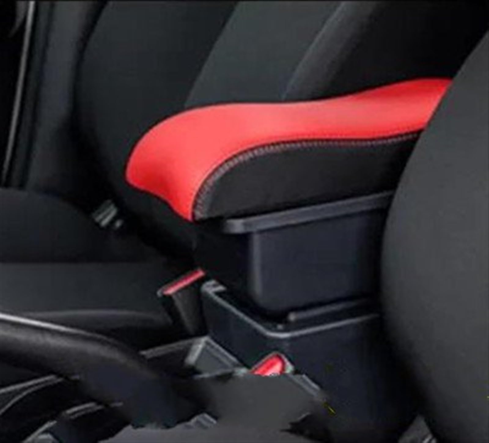 Ysdsls A Red Black No Usb Car Armrest Box 2015-2023 Retrofit Parts Interior Storage Usb For Yaris Hybrid