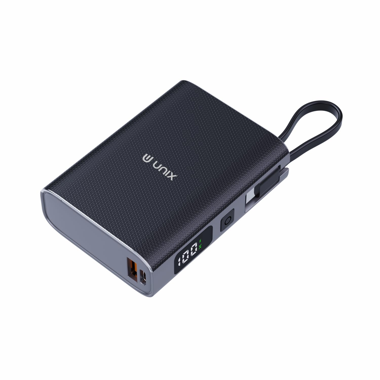 Unix 20000 mAh Lithium Polymer 10W Power Bank with Built in 4 in 1 USB Cables for Fast Charging, Quick Charging for all Android and IOS Smartphones, Multi-layer protection, No Need to Carry USB Cables-image-42