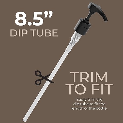 Miniatura 3 de 2 tapas de repuesto universales blancas para bombas de mano dispensador de champú y acondicionador con tubo extra grande se adapta a recipientes de