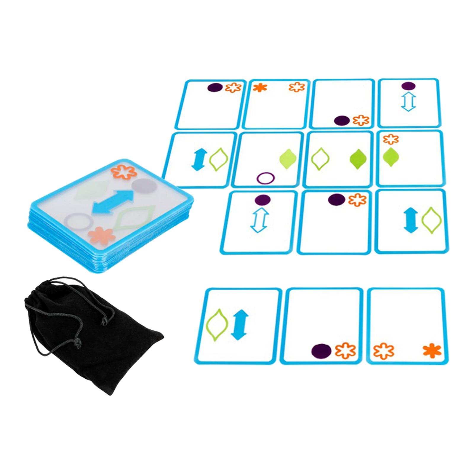 Material de Razonamiento Visual infantil con 60 tarjetas didácticas transparentes 8