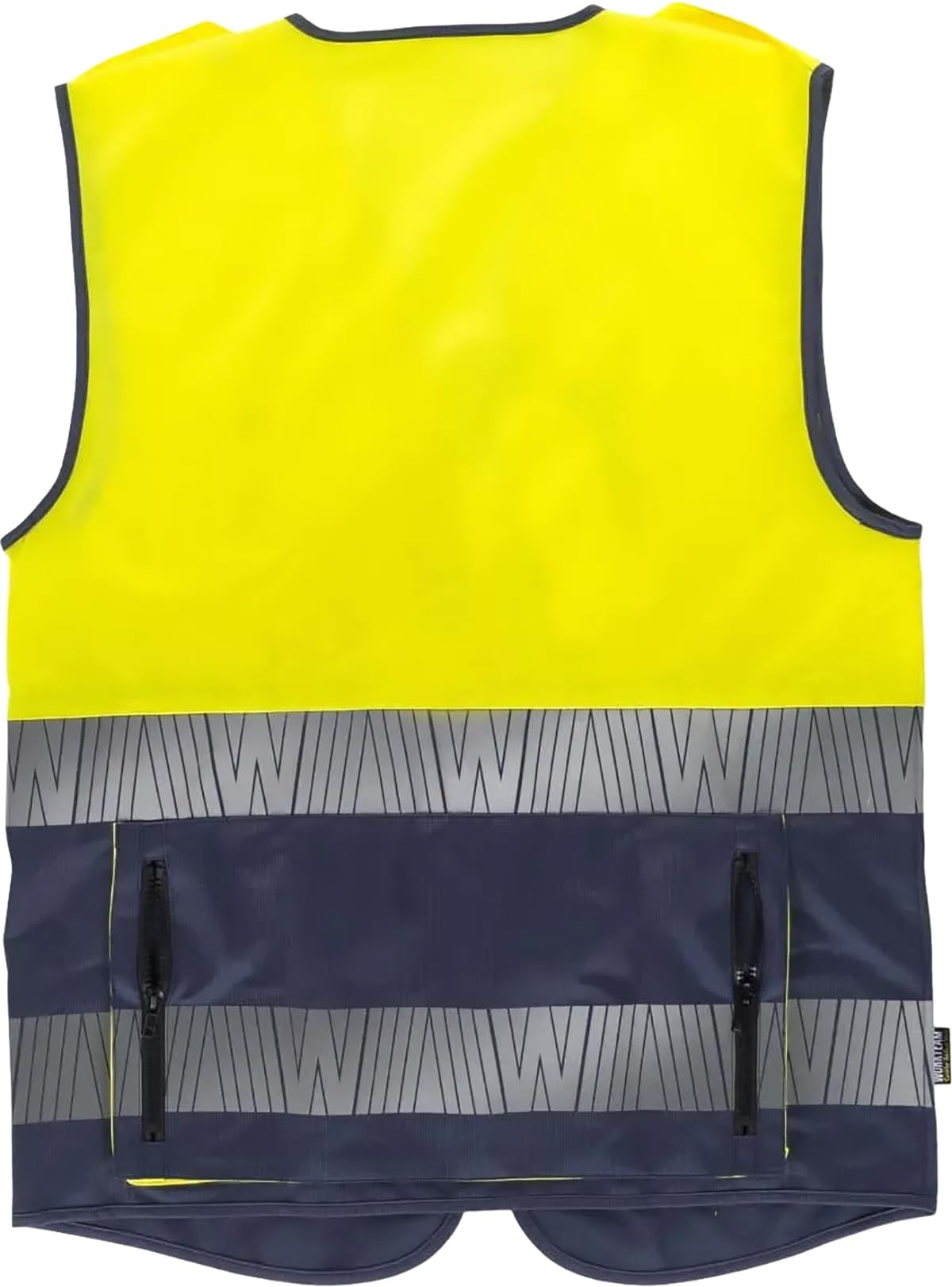 WORKTEAM Chaleco de Seguridad Reflectante y de Alta Visibilidad. Cinta Reflectantes Segmentadas. Alta Visibilidad EN ISO 20471. Unisex